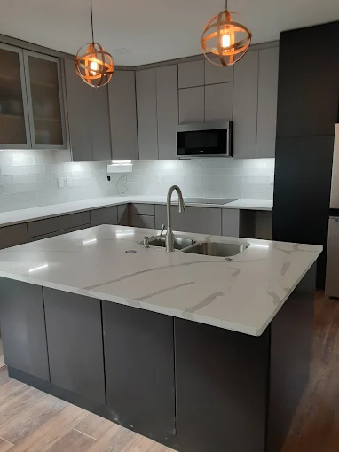 Dragon Granite and Cabinet