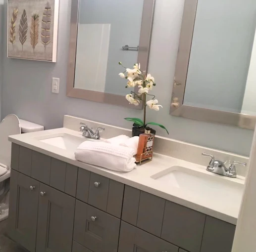 Dragon Granite and Cabinet