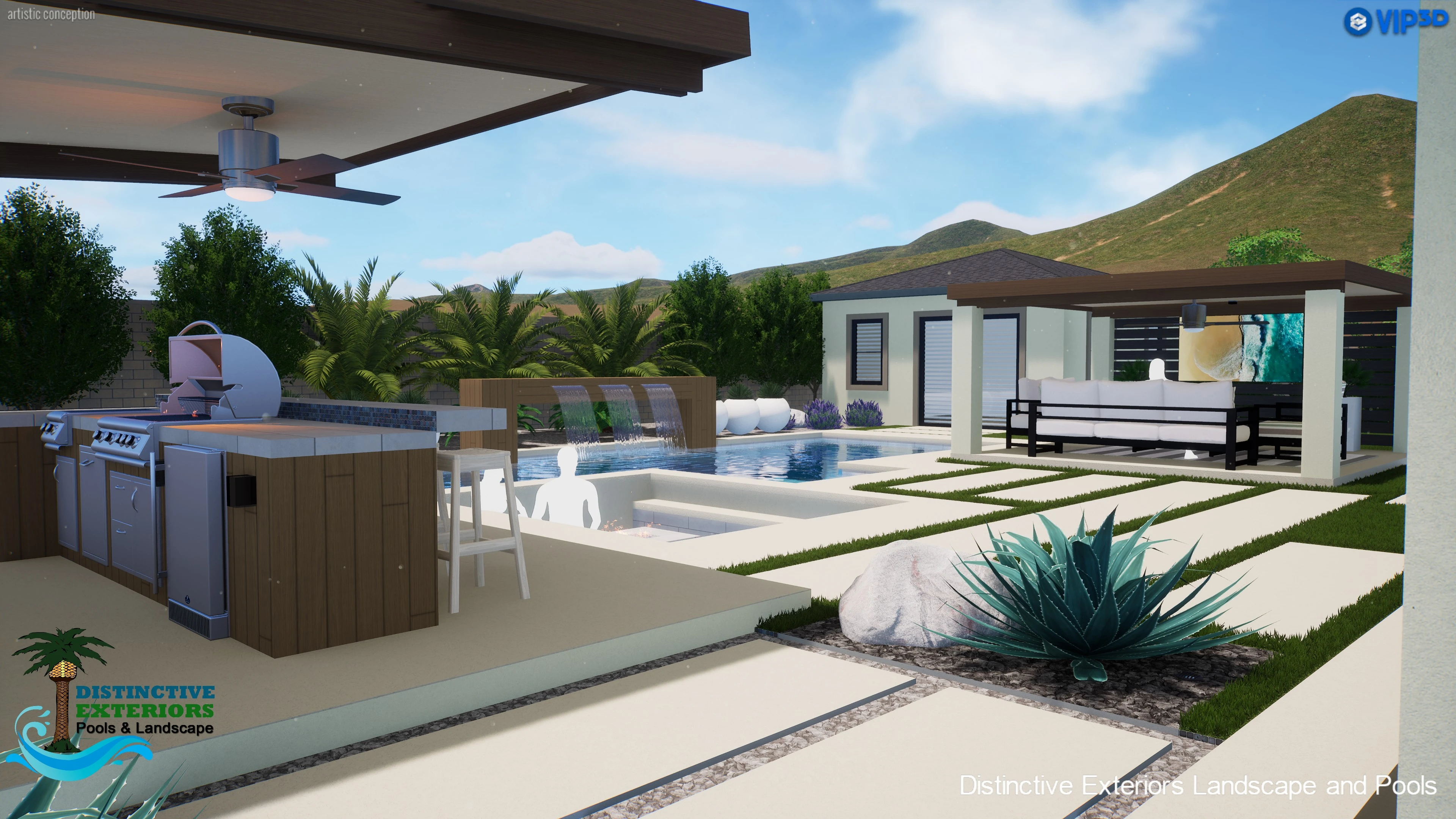 Distinctive Exteriors Custom Pools