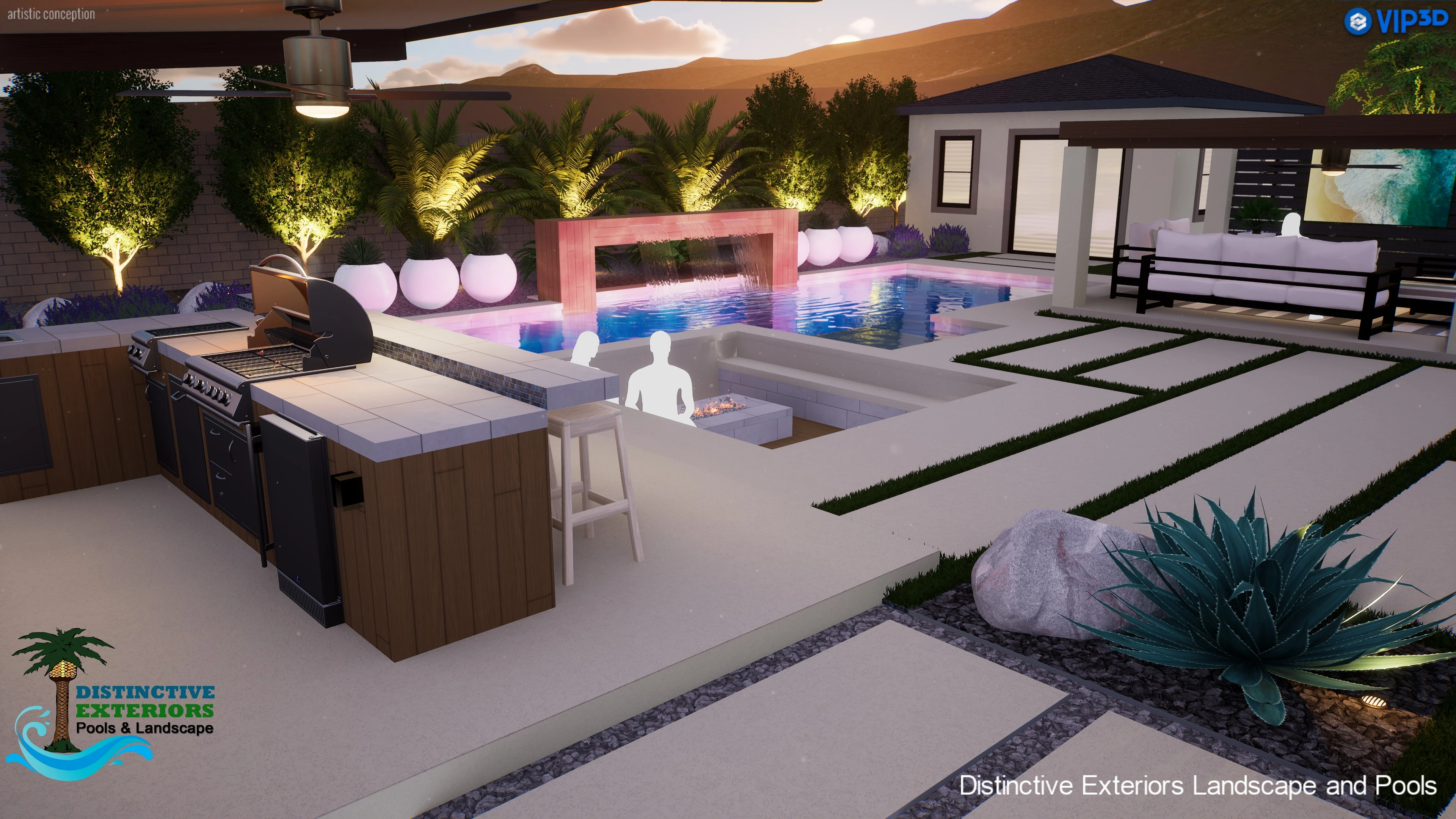 Distinctive Exteriors Custom Pools