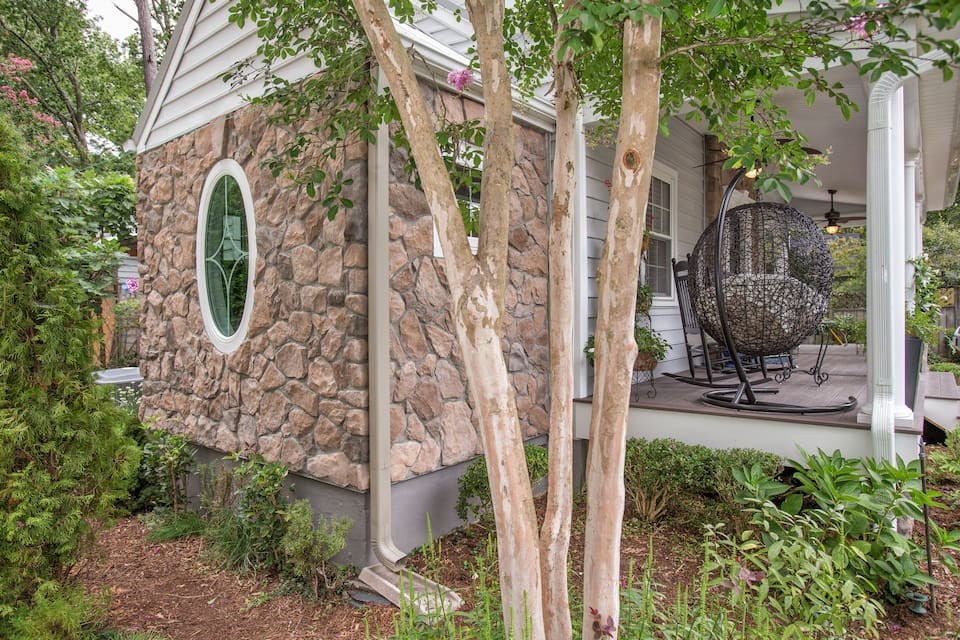 An outdoor living space for relaxing.