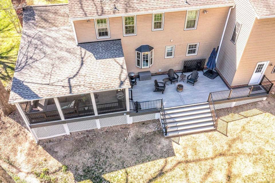 An outdoor living space for relaxing.
