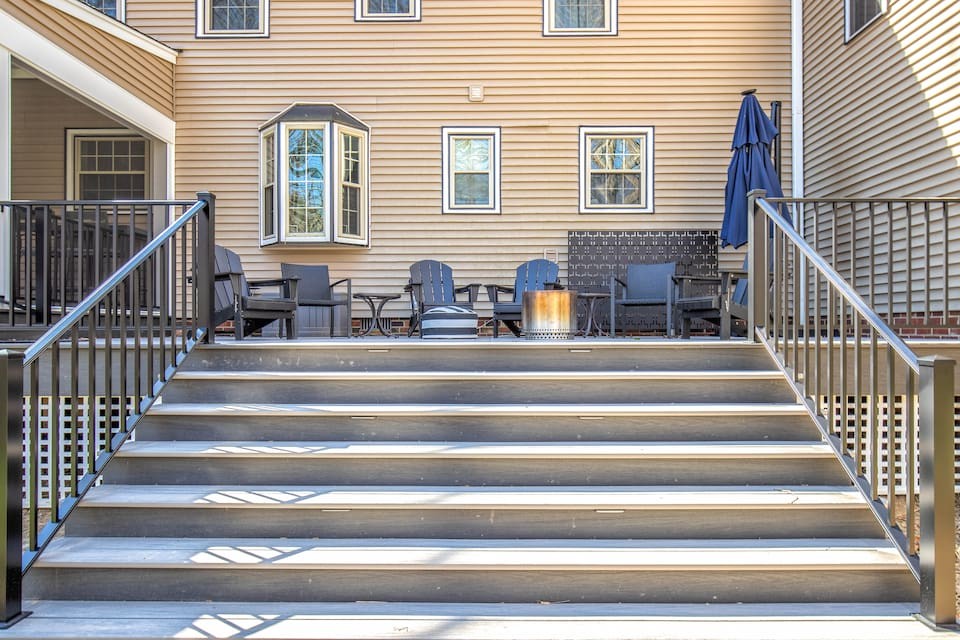 An outdoor living space for relaxing.