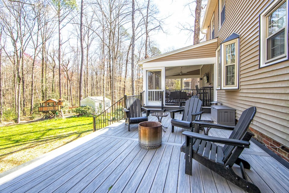 An outdoor living space for relaxing.