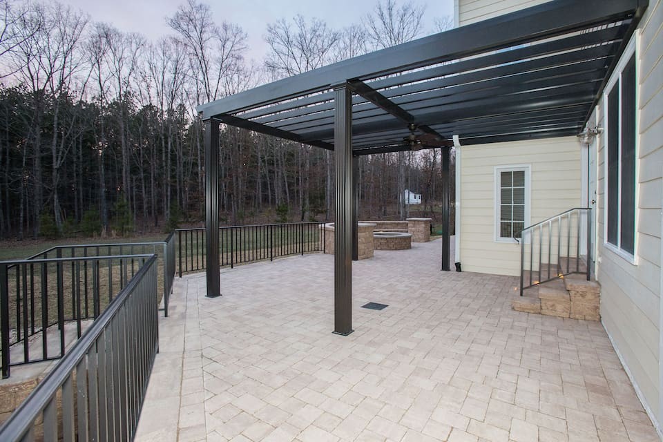 The patio lacked beauty and function