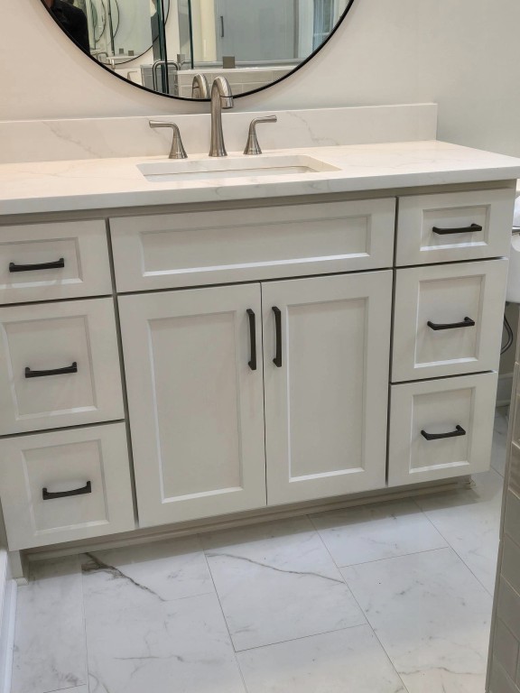 Beautiful bathroom renovation in Midlothian. Top to bottom, all new everything! 