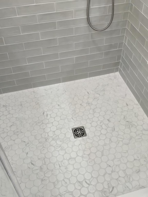 Beautiful bathroom renovation in Midlothian. Top to bottom, all new everything! 