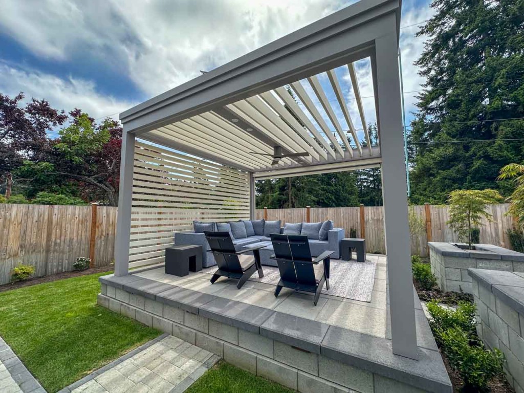 Modern Pergola Retreat with Smart Comfort Features- Edmonds, WA