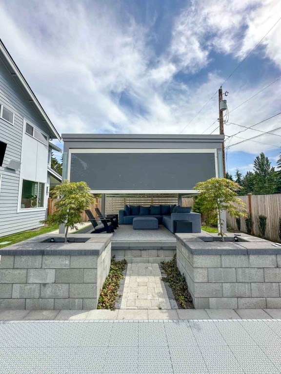 Modern Pergola Retreat with Smart Comfort Features- Edmonds, WA