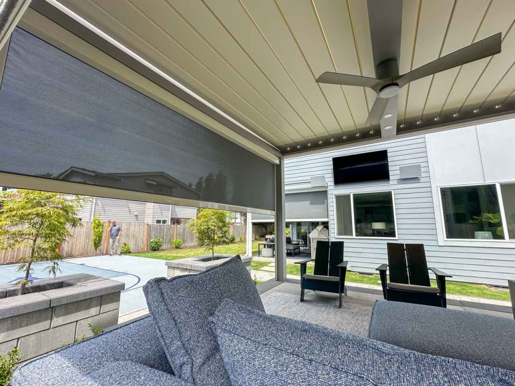 Modern Pergola Retreat with Smart Comfort Features- Edmonds, WA