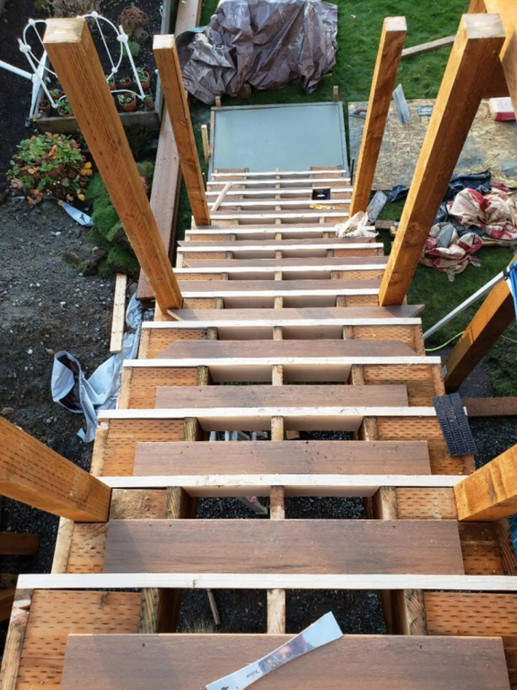 Marysville, WA Composite Deck and Pergola Roof Cover