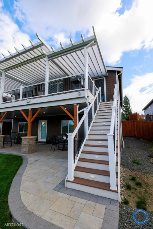 Marysville, WA Composite Deck and Pergola Roof Cover