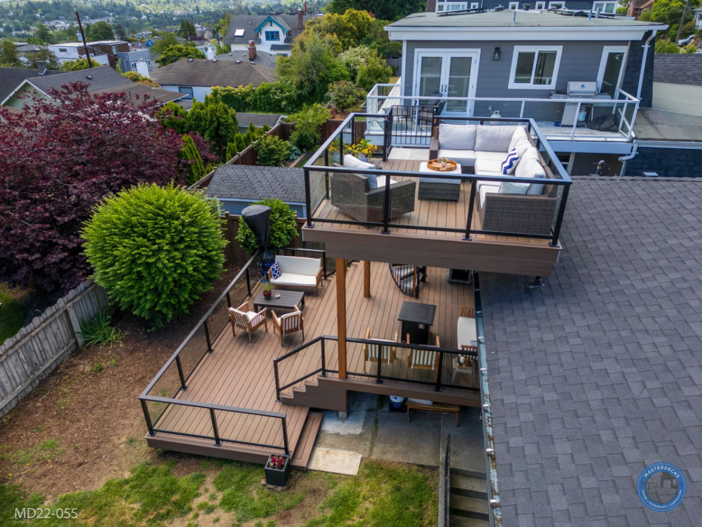 Seattle, WA Multi-level Composite View Deck