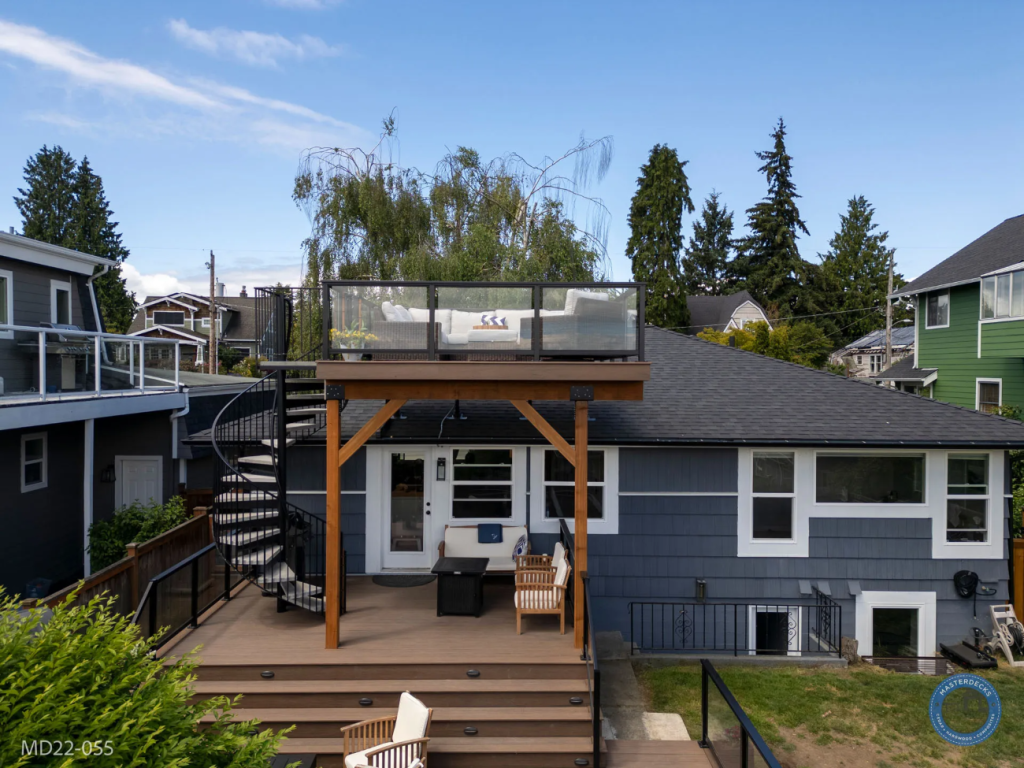 Seattle, WA Multi-level Composite View Deck