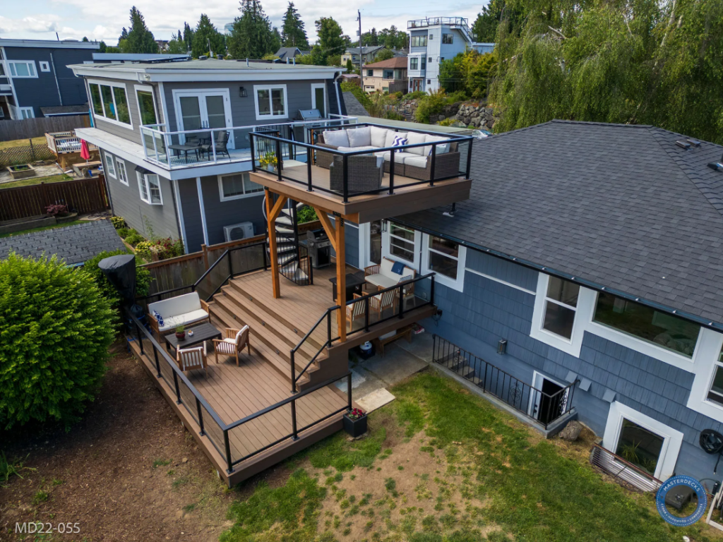Seattle, WA Multi-level Composite View Deck