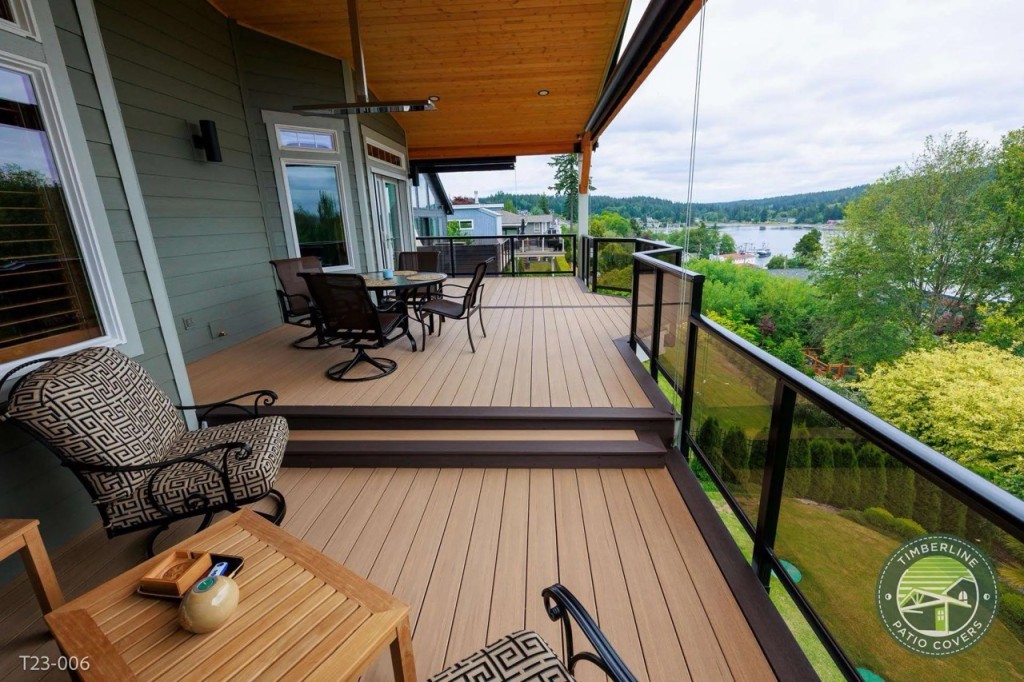 Gig Harbor, WA Trussed Roof Patio Cover and Deck Remodel