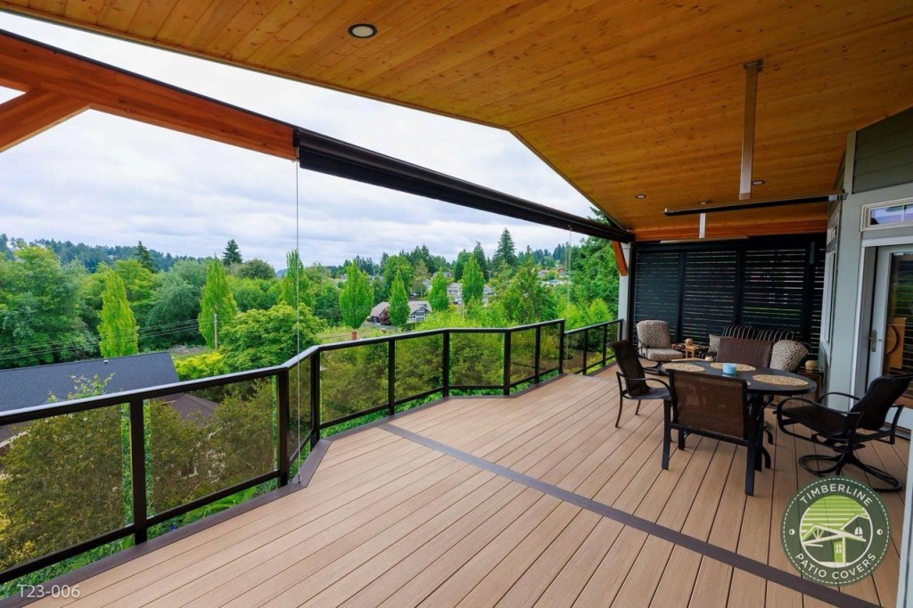 Gig Harbor, WA Trussed Roof Patio Cover and Deck Remodel