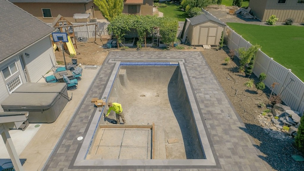 Wrap-around Paver Patio for a Pool