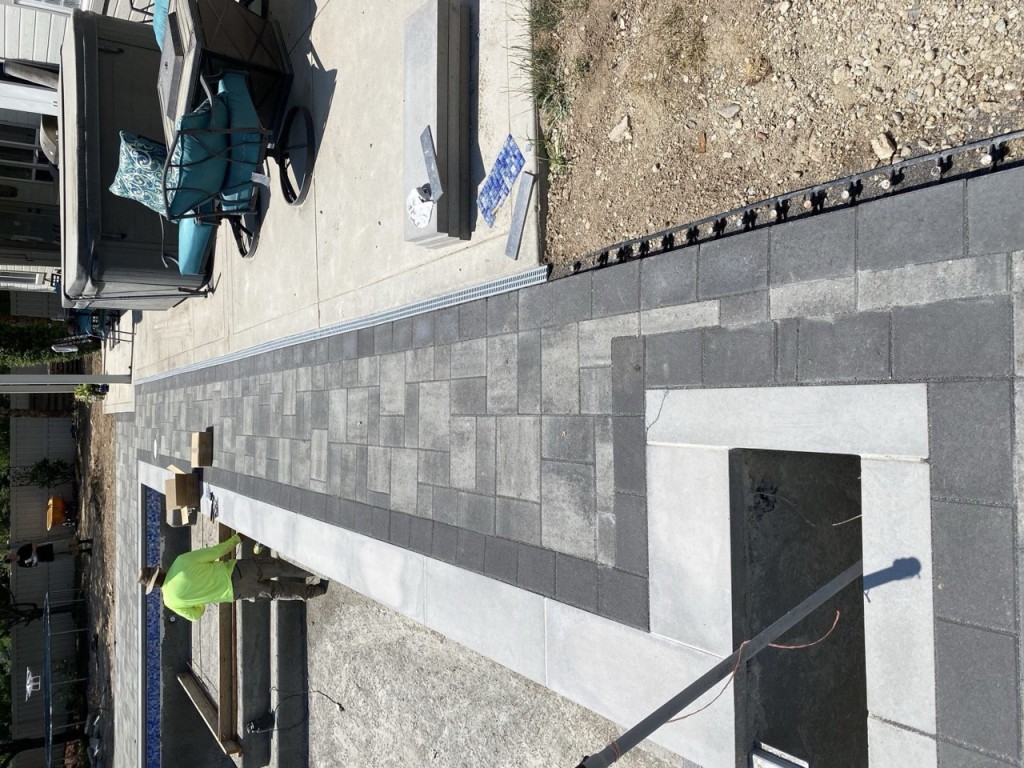 Wrap-around Paver Patio for a Pool
