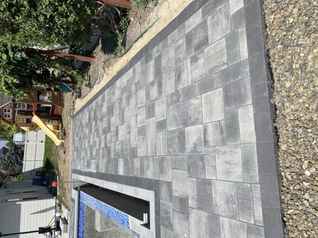 Wrap-around Paver Patio for a Pool