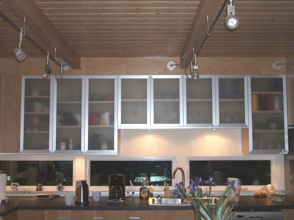 Cabinets, Shelves, & Back Painted Glass