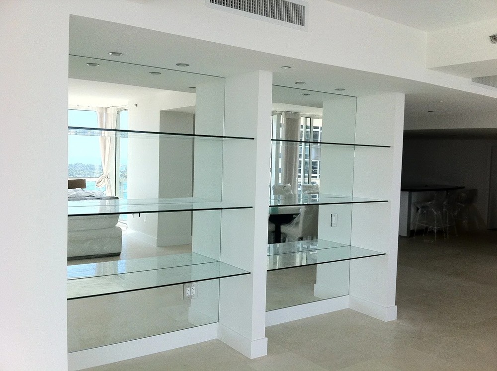 Cabinets, Shelves, & Back Painted Glass