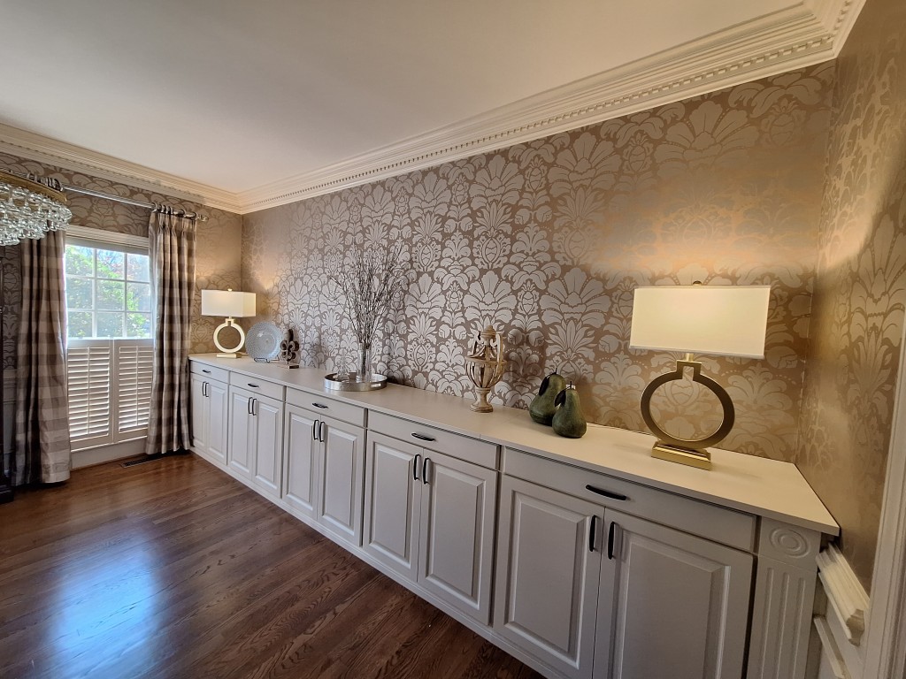 Custom Beige Credenza