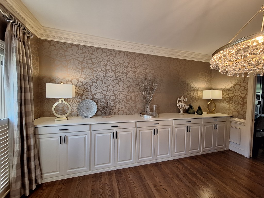 Custom Beige Credenza