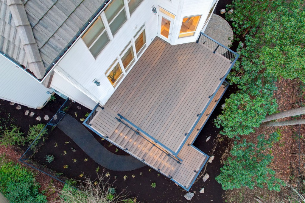 Innovative Outdoor Space: Trex Enhance Naturals Deck Installation by Grand Deck