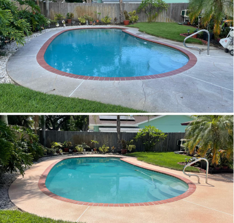 Before and After Pool Decks