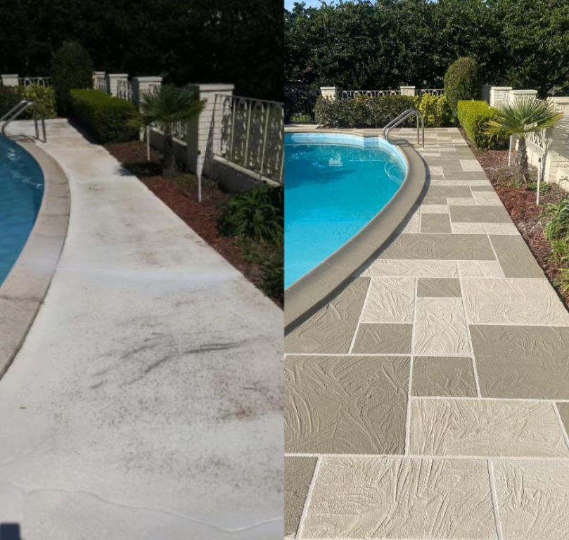 Before and After Pool Decks