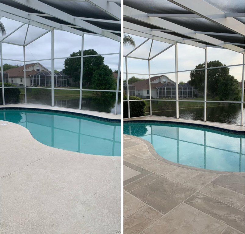 Before and After Pool Decks